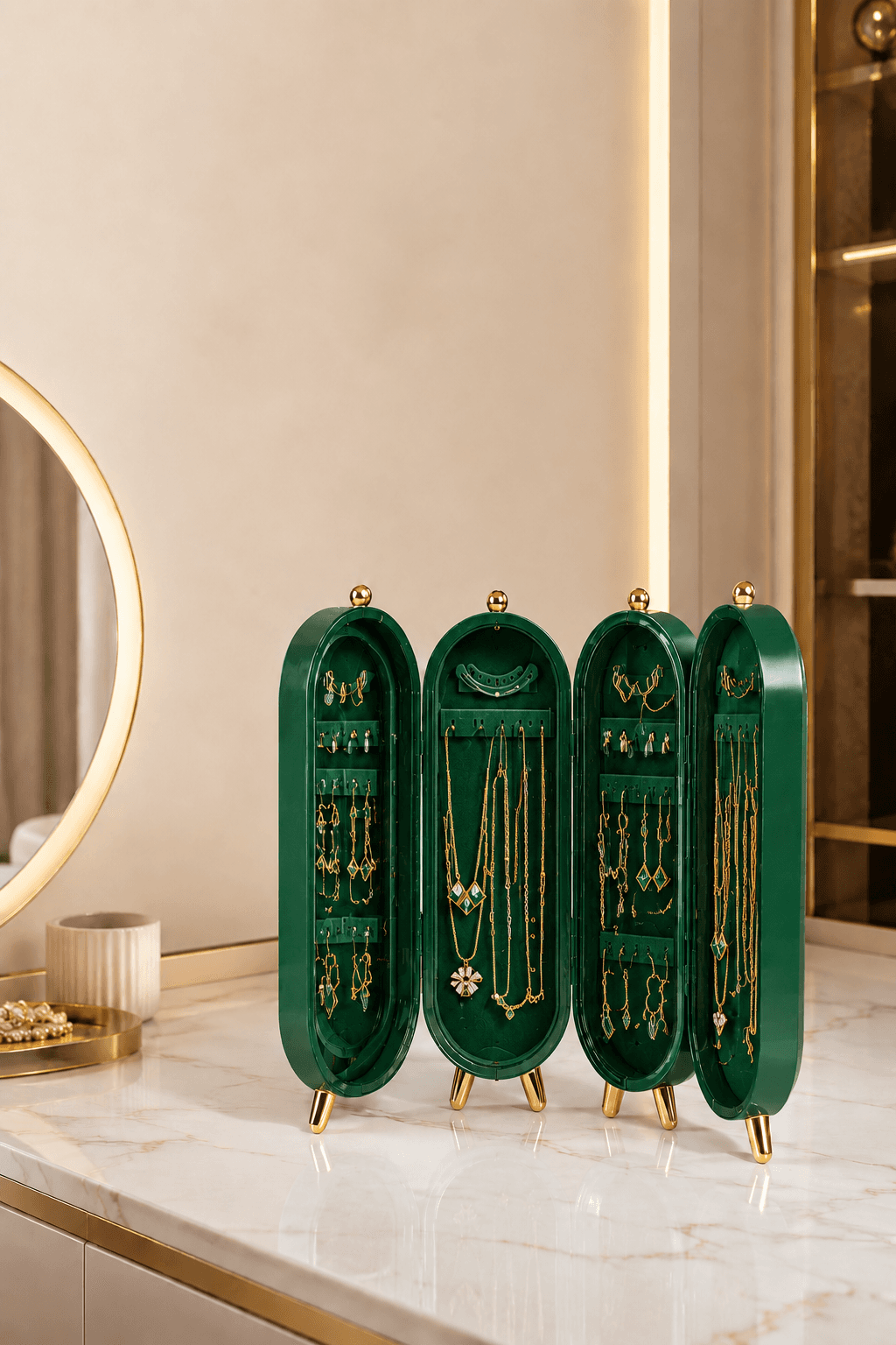 Porte-Bijoux Pliable de Luxe — 2