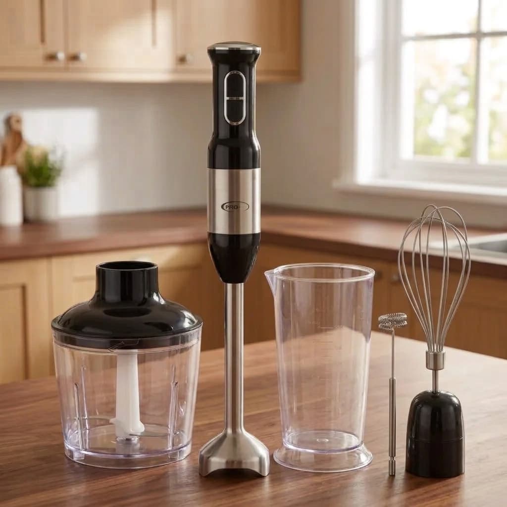 Mixeur Plongeant 5en1 Prova 400W - Noir